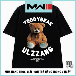 Áo Teedy Bear, Áo thun chú gấu Teedy Ulzzang hình in đáng yêu, Chất liệu cotton co dãn 4 chiều