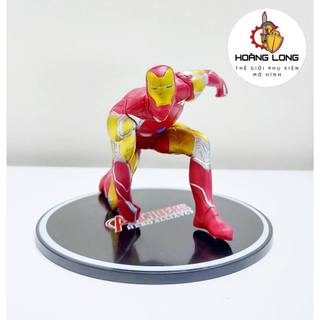 Mô Hình Người Sắt tiếp đất, Iron man Hero Landing 10cm, bao gồm Đế, trang trí PC, bàn làm việc