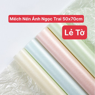 [ MUA TỐI THIỂU 5 TỜ ][ 50x70cm] Giấy Mếch Nến Ánh Ngọc Lót Bó Hoa
