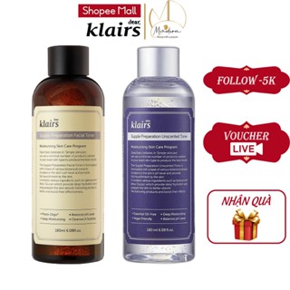 Nước hoa hồng Klairs Supple Preparation Toner Dưỡng Ẩm Da Và Làm Mềm Da không mùi, có mùi 180ml