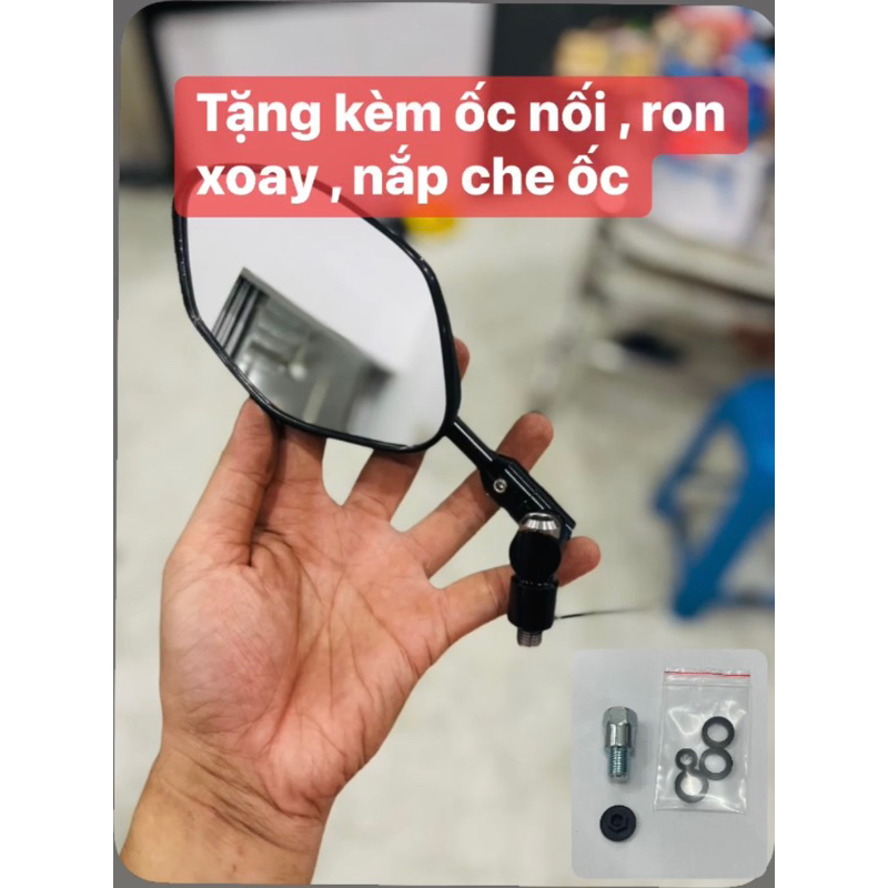 ( MẪU MỚI LẮP SẴN ) Kính AB mod chân xoay 360 độ mẫu V2 ( tặng ốc nối , nắp chụp ốc , ron xoay dự phòng )