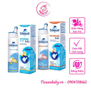 Xịt muối biển Sterimar cá heo 100ml cho bé từ sơ sinh