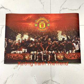 Manchester United decal,poster dán tường chống thấm, poster Manchester United