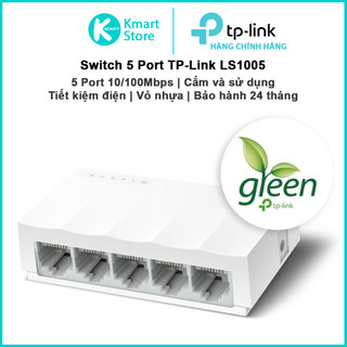 Switch TP-Link , bộ chia mạng 10/100Mbps 5 cổng  LS1005 / 8 cổng LS1008 | Vỏ nhựa | Dễ sử dụng | Bảo hành 24 tháng