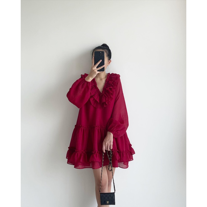 Gihy _ Layla dress | Váy babydoll tay dài