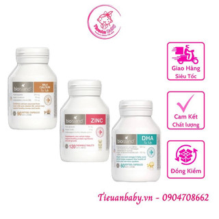 [Chọn SP]BỘ BA DHA, CANXI, KẼM GẤU ZINC BIO