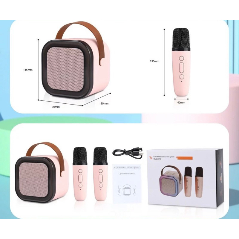 Loa Bluetooth Mini hát karaoke GODWELL sạc Pin Không dây, âm thanh bass chuẩn tặng kèm 2 míc hát bảo hành | BigBuy360 - bigbuy360.vn