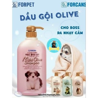 SỮA TẮM CHO CHÓ MÈO CON CHIẾT XUẤT OLIVE FORBIS FORCANS 750ML