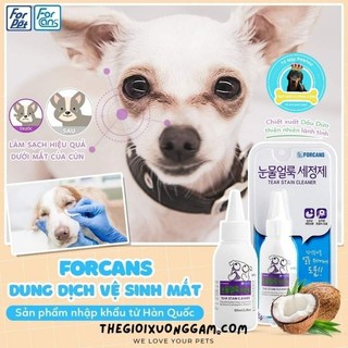 [HSD08/2025] DUNG DỊCH LÀM SẠCH MẮT FORBIS FORCANS TEAR STAIN CLEANER 100ML
