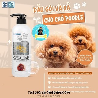 [Mã PET20K giảm 20K đơn 250K] SỮA TẮM CHUYÊN DỤNG CHO CHÓ LÔNG XOĂN POODLE FORBIS FORCANS CURLY HAIR 550ML