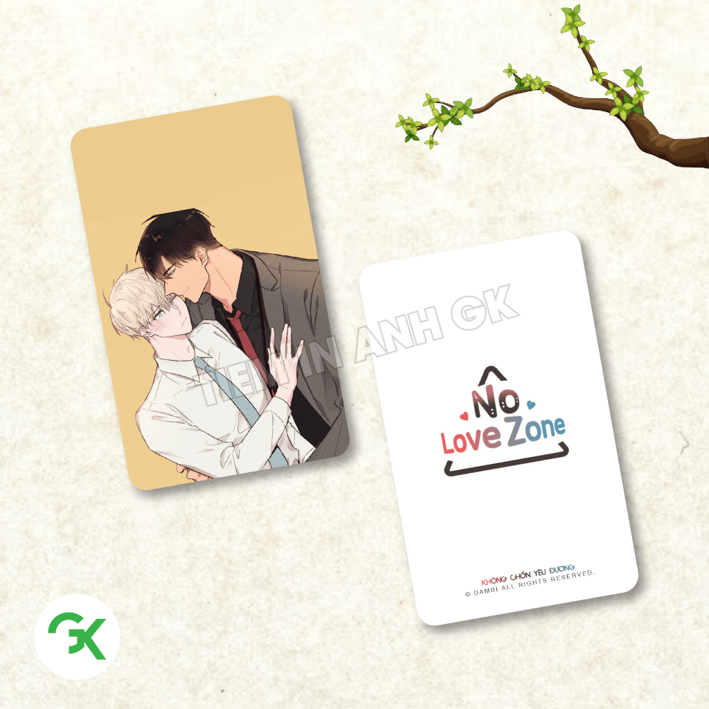Photocard Không chốn yêu đương - No Love Zone - Size 5.5x9cm (P1)