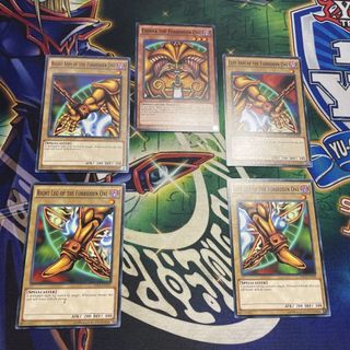1st tem vàng Ultra Rare Lá bài thẻ Yugioh Combo 5 lá Thần Sức Mạnh Exodia - Tặng bọc bài nhựa bảo quản