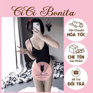  Áo bodysuit 2 dây chất thun co giãn sexy  đồ liền thân nóng bỏng CB08 