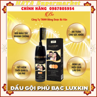 Dầu gội phủ bạc luxkin - hiệu quả tức thì, sản phẩm của đông dược bà vân