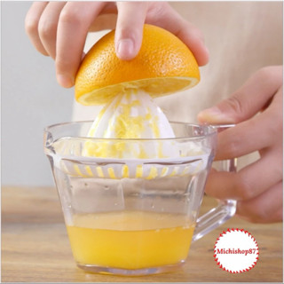 Vắt cam nhựa trong suốt Việt Nhật 6905 có nắp đậy và lưới lọc hạt tiện lợi, bát vắt cam nhựa kèm lưới lọc