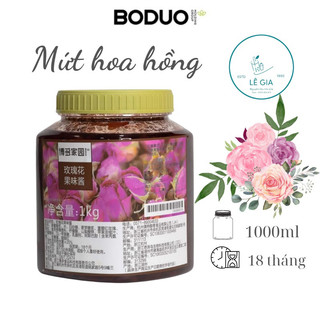 Mứt hoa hồng Boduo hộp 1kg