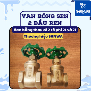 Van cửa đồng tay xoay 2 đầu răng 21, 27 (∅21, ∅27) SANWA chất lượng cao