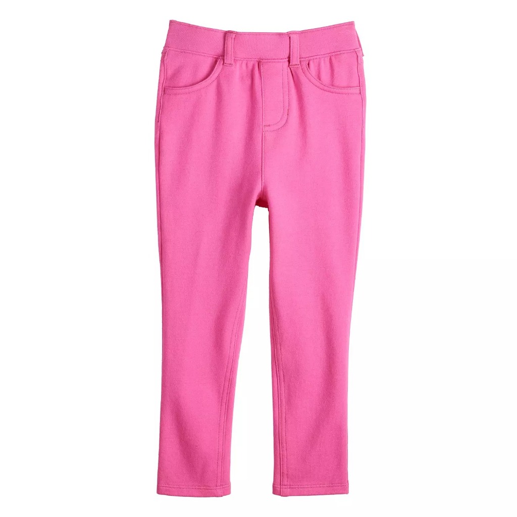 Quần jegging giả jeans cotton da cá, legging dài mềm mát bé gái, tregging co giãn 4 chiều