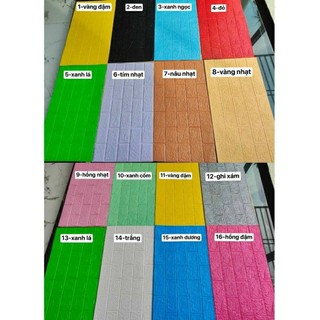 Combo 10 tấm xốp dán tường giả gạch keo siêu chắc