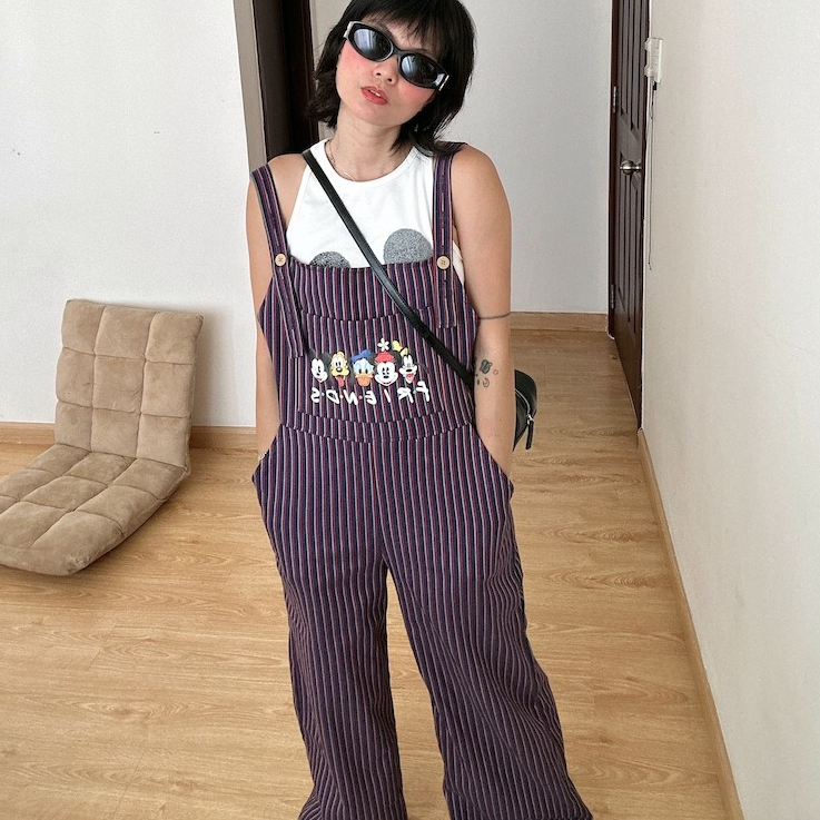 MADAMN - PANSY JUMPSUIT - Yếm Dài Có In Hoạ Tiết Chuột