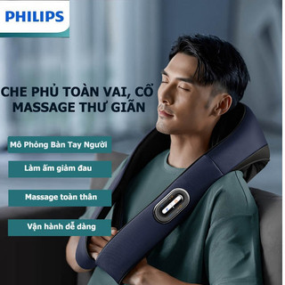 Máy massage cổ vai gáy philips, máy mát xa philips, giúp giảm đau cỏ vai gáy hiệu quả, bh 24 tháng, bepchauau