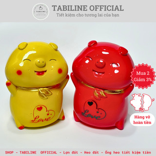 Lợn đất heo đất ống heo tiết kiệm tiền TABILINE Gấu Love siêu kute đáng yêu LD52