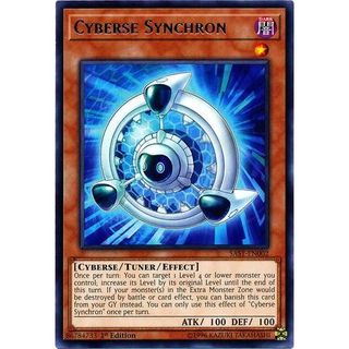 [ Dưa Hấu Yugioh ] Lá bài thẻ cyberse synchron - Rare - Tặng bọc bài nhựa bảo quản