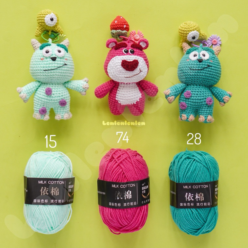 LEN MILK COTTON MÁC ĐEN 50g