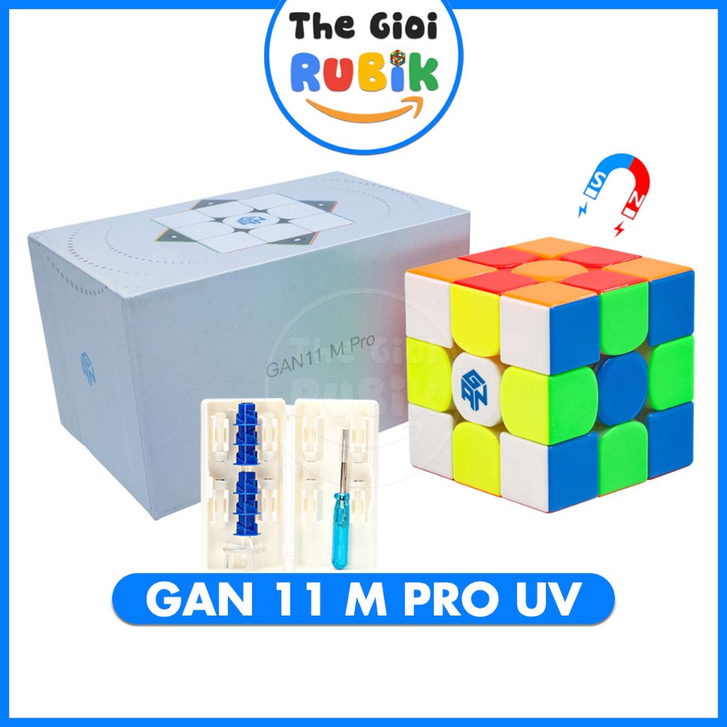 Gan 11 M Pro Rubik 3x3 Có Nam Châm (5 Phiên Bản: UV, Black, Frosted, Soft, Sticker) Chính hãng GAN CUBE | The Gioi