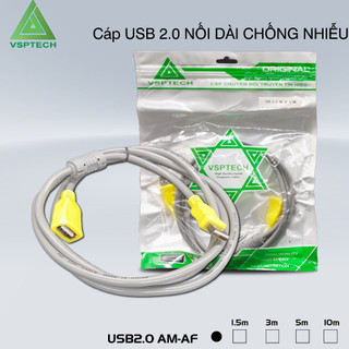 Cáp usb nối dài 2.0 vsptech 1m5. 3m. 5m. 10m. cáp usb nối dài vsptech 2.0 chống nhiễu