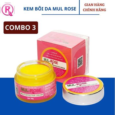 Kem Nghệ Đa Năng Mulrose 30g COMBO 3