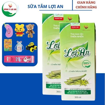 Sữa Tắm Bé Lợi An Hỗ Trợ Tắm Gội Rôm Sảy Cho Bé Yêu COMBO2