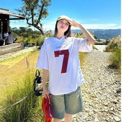 Áo thun số bóng đá, áo phông số 7 embroider seven jersey form unisex thể thao a07