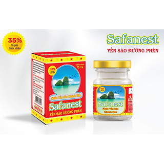 Nước yến sào Khánh Hoà Safanest 35% tổ yến vị đường phèn 70ml