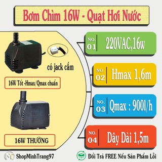 bơm nước 16w cho quạt điều hoà quạt hơi nước