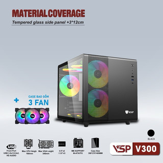 Case vsp v300 kèm 3 fan led