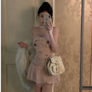 Set đầm hồng phối hoa Maystore