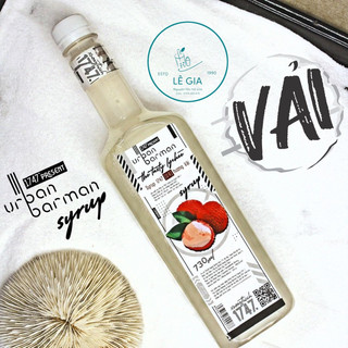 Syrup Vải Urban Barman chai 730ml