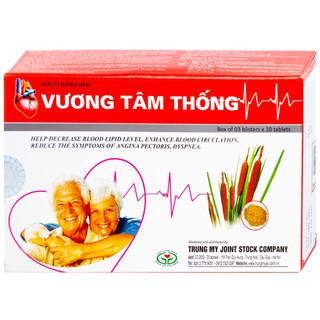 VƯƠNG TÂM THỐNG - hỗ trợ giảm bệnh mạch vành H30V