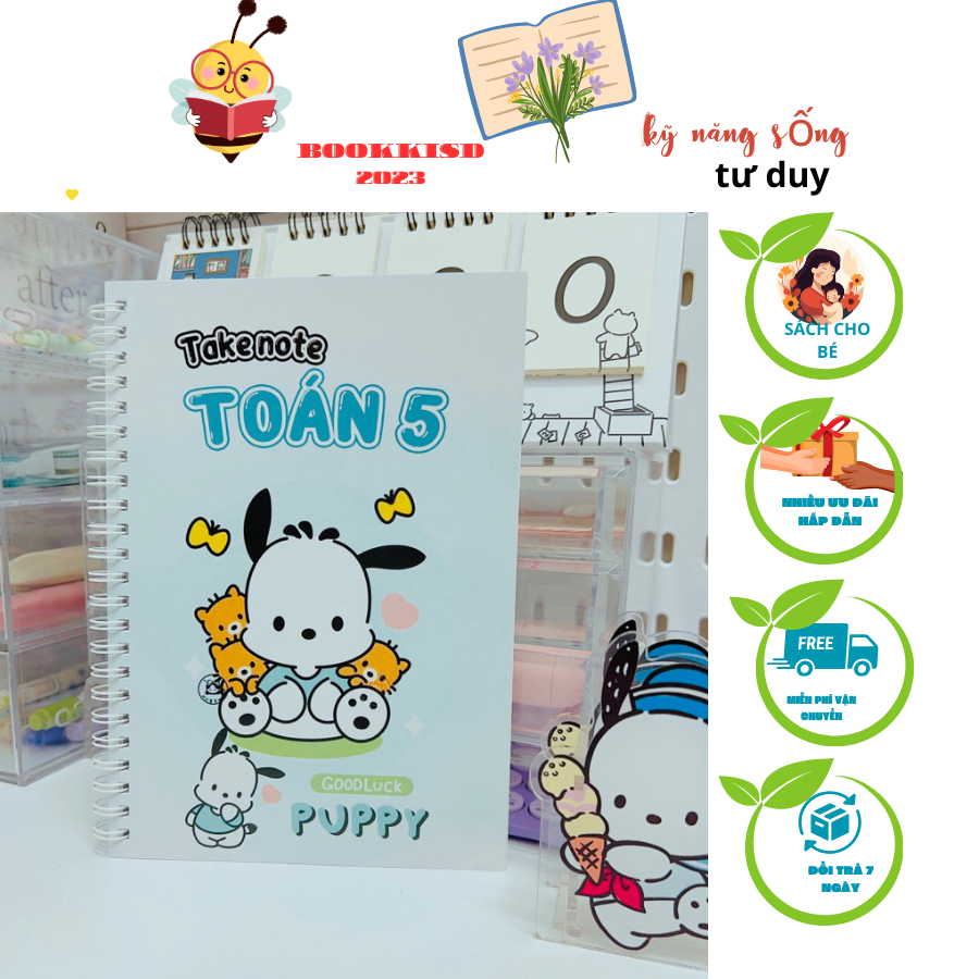Sổ tay takenote toán 5 bản mới nhất có mục lục