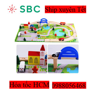 Mô hình giao thông thành phố -đồ chơi gỗ lắp ráp thông minh