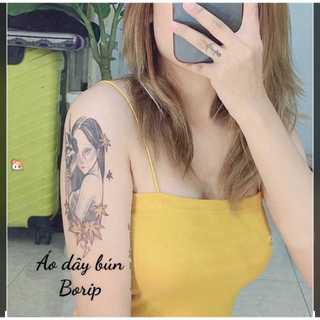 [FREESHIP] Áo croptop 2 dây sợi bún