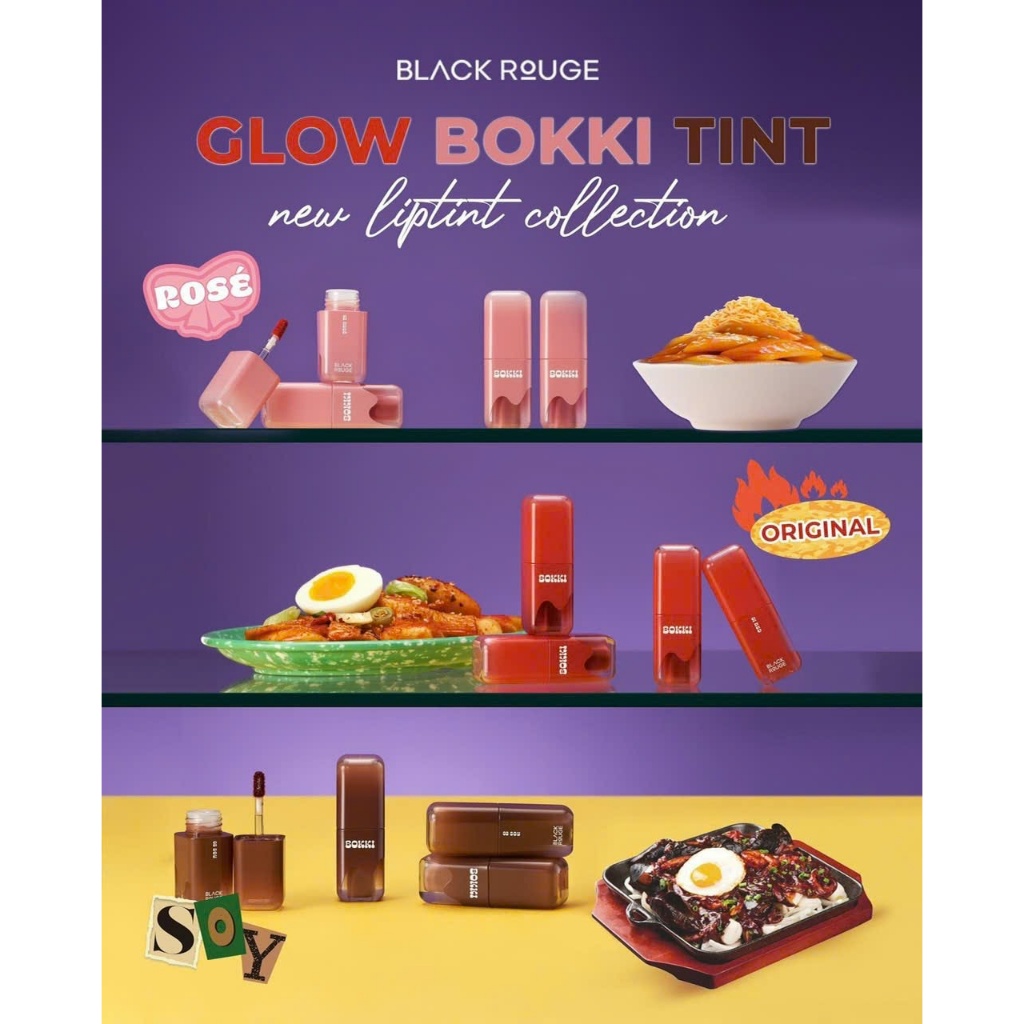 NEW HOT - Son Tint Bóng Black Rouge Glow Bokki