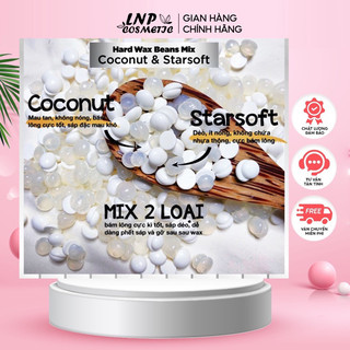 Sáp wax lông nóng  dừa mix trong cao cấp giúp tẩy lông nách , chân , râu ,bikini