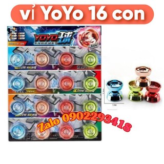 Vỉ 16 Con YoYo Nhiều Màu Đồ Chơi Giải  trí Cho Bé