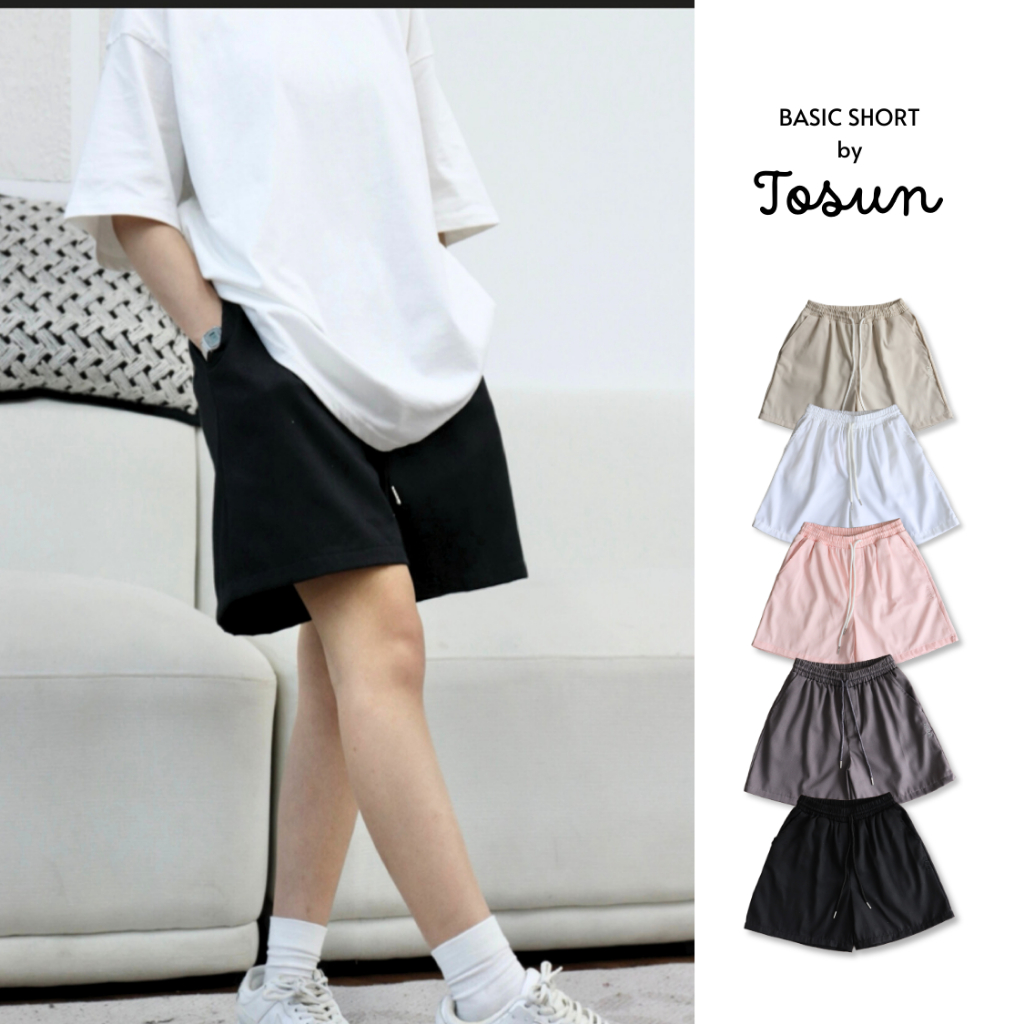Quần sooc kaki dáng lửng form rộng nhiều màu năng động dễ mix đồ phong cách Ulzzang TOSUN N02