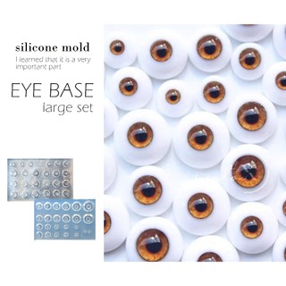 Khuôn silicone resin casting mắt búp bê BJD doll eye