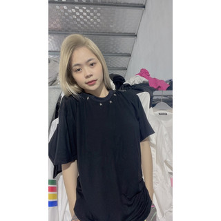 Áo thun cổ sao đinh ảnh thật new