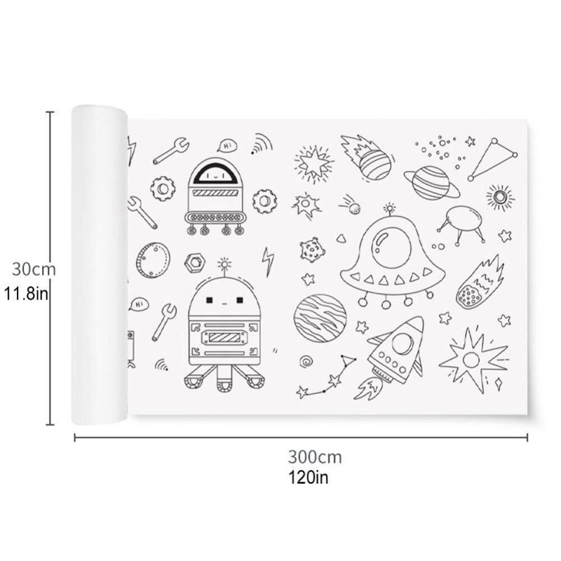 Tranh tô màu 3m dán tường,cắt dán sticker