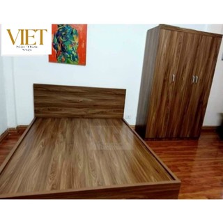 Giường ngủ gỗ cn mdf 1m2 1m4 1m6 1m8 dài 2m